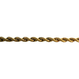 14k Yellow Gold 43.6g Solid Heavy 4mm Rope Chain Necklace 30"
