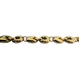 14k Yellow Gold 16.8g Vintage Ladies 10mm Fancy Link Bracelet Italy 8"