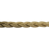 14k Yellow Gold 32.2g Heavy Soft Braided Mesh Link Bracelet Italy 7.5"