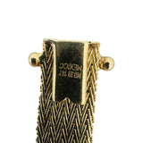 14k Yellow Gold 20.5g Solid Vintage 9mm Beaded Wheat Link Bracelet Mexico 7"