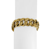 14k Yellow Gold 33.2g Heavy Ladies 17mm Double Curb Link Bracelet 7.75"