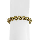 14k Yellow Gold 23.5g Ladies Polished 9mm San Marco Link Bracelet Italy 7"