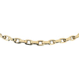 14k Yellow Gold 7.9g Hollow Light 4.5mm Biker Link Chain Necklace Italy 20"