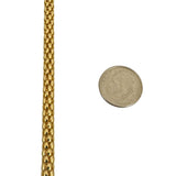 14k Yellow Gold 15.5g Vintage Fancy Link Cylinder Necklace Italy 20"