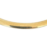 14k Yellow Gold 50g Solid Heavy 8mm Omega Link Necklace Italy 16"