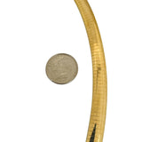 14k Yellow Gold 50g Solid Heavy 8mm Omega Link Necklace Italy 16"
