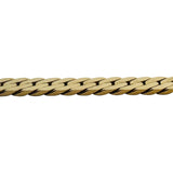 14k Yellow Gold 20.6g UnoAErre Vintage Thick Herringbone Necklace Italy 20.5"