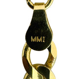 14k Yellow Gold 16.6g Solid 4.5mm Figaro Link Chain Necklace 22"