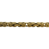 14k Yellow Gold 40.8g Solid Heavy 3.2mm Squared Byzantine Link Necklace 22"