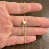 14k Yellow Gold and 1cttw Diamond Adjustable Bolo Tennis Bracelet