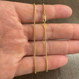24k Pure Yellow Gold 9.4g Solid Thin 1.8mm Box Link Chain Necklace 16"