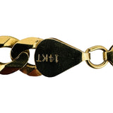 14k Yellow Gold 39.7g Solid Heavy 7mm Curb Link Chain Necklace 24"