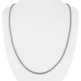 14k White Gold 13g Sparkling 2.5mm Ice Barrel Link Necklace 24"