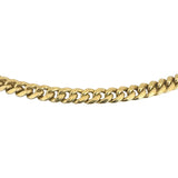 10k Yellow Gold 22g Semi Solid 6mm Cuban Link Chain Necklace 24"