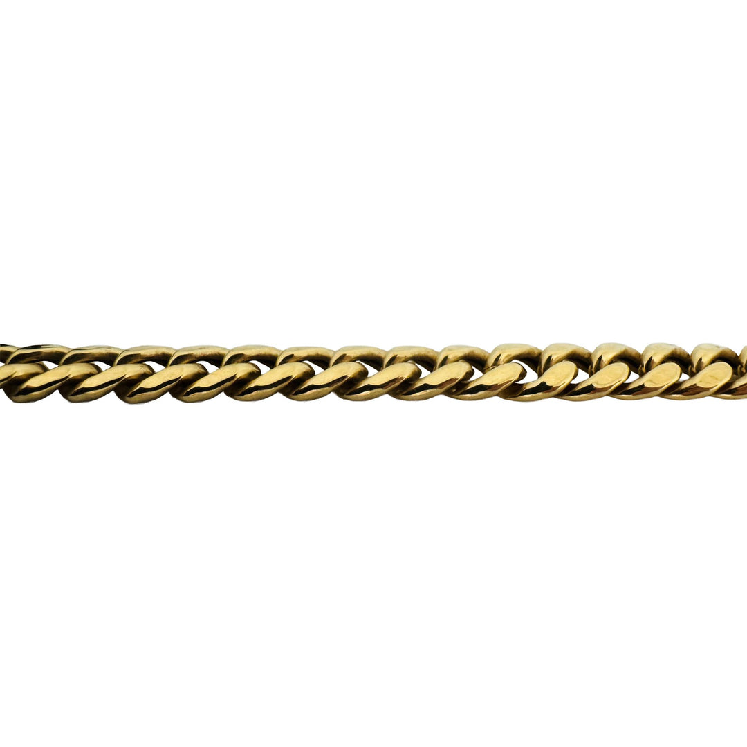 10k Yellow Gold 22g Semi Solid 6mm Cuban Link Chain Necklace 24"
