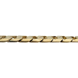 14k Yellow Gold 48g Polished Men's 10mm Squared Curb Link Bracelet 8.25"