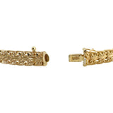14k Yellow Gold 11.9g Ladies UnoAErre 6.5mm Fancy Link Bracelet Italy 7"