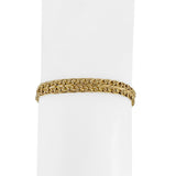 14k Yellow Gold 11.9g Ladies UnoAErre 6.5mm Fancy Link Bracelet Italy 7"