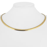 14k Yellow Gold 28.9g Solid Heavy 4mm Omega Link Necklace Italy 18"
