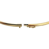 14k Yellow Gold 28.9g Solid Heavy 4mm Omega Link Necklace Italy 18"