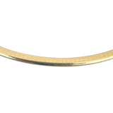 14k Yellow Gold 19.9g Solid Ladies 4mm Omega Link Necklace Italy 18"