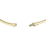 14k Yellow Gold 19.9g Solid Ladies 4mm Omega Link Necklace Italy 18"