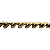 14k Yellow Gold 24.8g Ladies Polished 9.5mm San Marco Link Bracelet Italy 7.25"