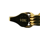 10k Yellow Gold 24.4g Diamond Cut 7mm Four Circle Link Necklace 24"