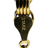 10k Yellow Gold 24.4g Diamond Cut 7mm Four Circle Link Necklace 24"