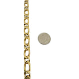 14k Yellow Gold 27.6g Solid Vintage 8mm Men's Curb Link Bracelet 8.25"