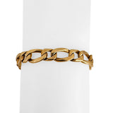 14k Yellow Gold 27.6g Solid Vintage 8mm Men's Curb Link Bracelet 8.25"