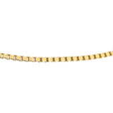 18k Yellow Gold 5.3g Long Milor 1.5mm Box Link Chain Necklace Italy 30"