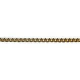 18k Yellow Gold 5.3g Long Milor 1.5mm Box Link Chain Necklace Italy 30"