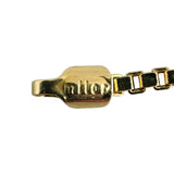 18k Yellow Gold 5.3g Long Milor 1.5mm Box Link Chain Necklace Italy 30"