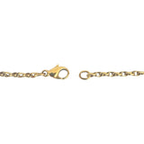 18k Yellow Gold 13g Solid Vintage 2.5mm Twisted Rope Chain Necklace Italy 23.5"