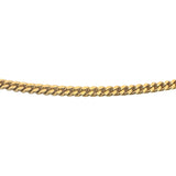18k Yellow Gold 14g Solid Vintage UnoAErre Curb Link Chain Necklace Italy 23"