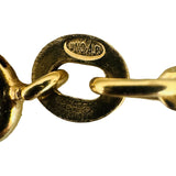 18k Yellow Gold 14g Solid Vintage UnoAErre Curb Link Chain Necklace Italy 23"