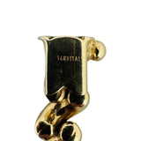 14k Yellow Gold 15.4g Ladies Polished 7mm San Marco Link Bracelet Italy 7"