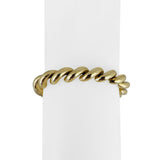 14k Yellow Gold 18.5g Ladies Polished 8mm San Marco Link Bracelet Italy 7"