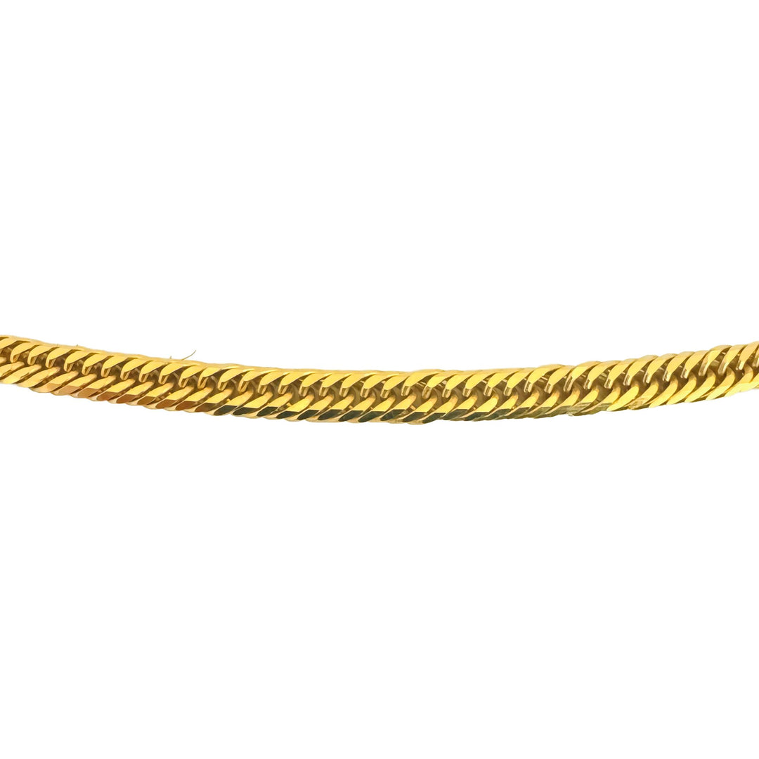 18k Yellow Gold 14.5g Solid Vintage 3mm Tight Curb Link Chain Necklace 24"