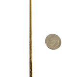 18k Yellow Gold 14.5g Solid Vintage 3mm Tight Curb Link Chain Necklace 24"