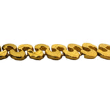 24k Pure Yellow Gold 25.5g Solid Heavy 10mm Fancy Link Bracelet 6.5"