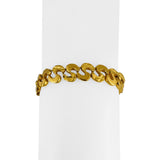 24k Pure Yellow Gold 25.5g Solid Heavy 10mm Fancy Link Bracelet 6.5"