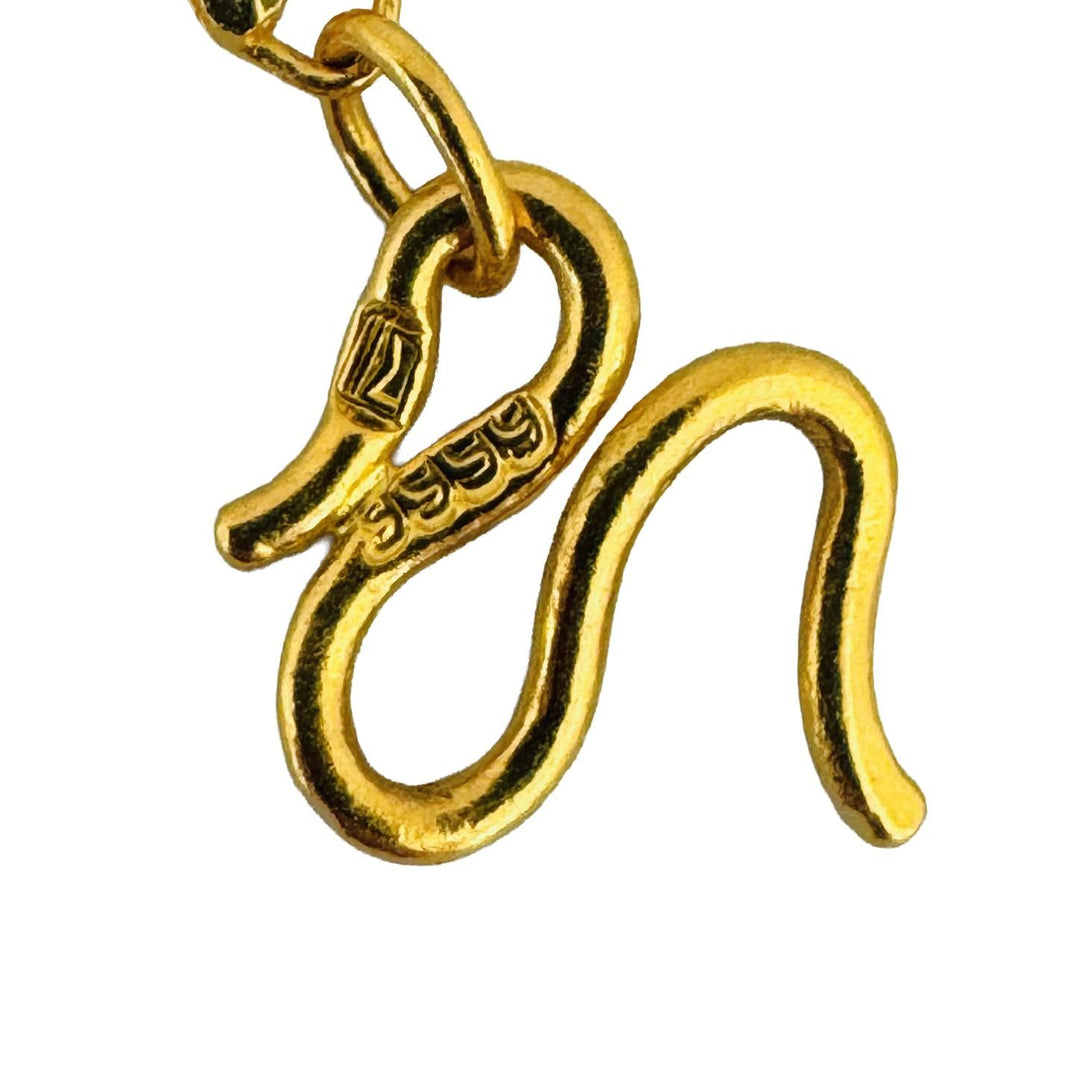 24k Pure Yellow Gold 10.6g Solid Diamond Cut Fancy Link Chain Necklace 17"