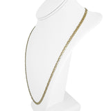 14k Yellow Gold 15.7g Solid Flat 4.5mm Mariner Link Chain Necklace Italy 25"