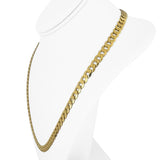 10k Yellow Gold 35.9g Solid Heavy 7.5mm Curb Link Chain Necklace Italy 22"