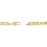 10k Yellow Gold 35.9g Solid Heavy 7.5mm Curb Link Chain Necklace Italy 22"