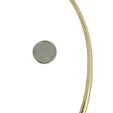 10k Yellow Gold 19g Solid Ladies 4mm Omega Link Necklace 18"