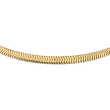 Forstner 14k Yellow Gold 37.3g Heavy Vintage Squared Snake Necklace 15"