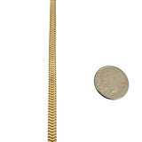 Forstner 14k Yellow Gold 37.3g Heavy Vintage Squared Snake Necklace 15"